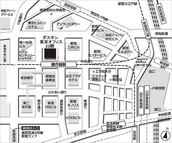 東京会場への地図